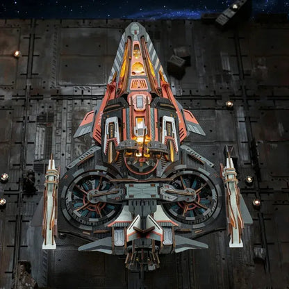 Ugeargeek Explorer 01 Cyberpunk Sci-Fi Spaceship 3D Wooden Puzzle Ugeargeek