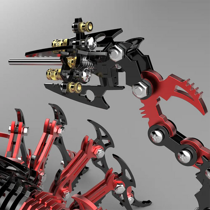 3D Mechanical Scorpion Metal Puzzle Red Black Model Kit MISS IRON