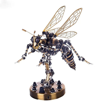 3D Metal DIY Mechanical Wasp Insects Puzzle Model Kit Assembly Jigsaw Crafts metalkitor