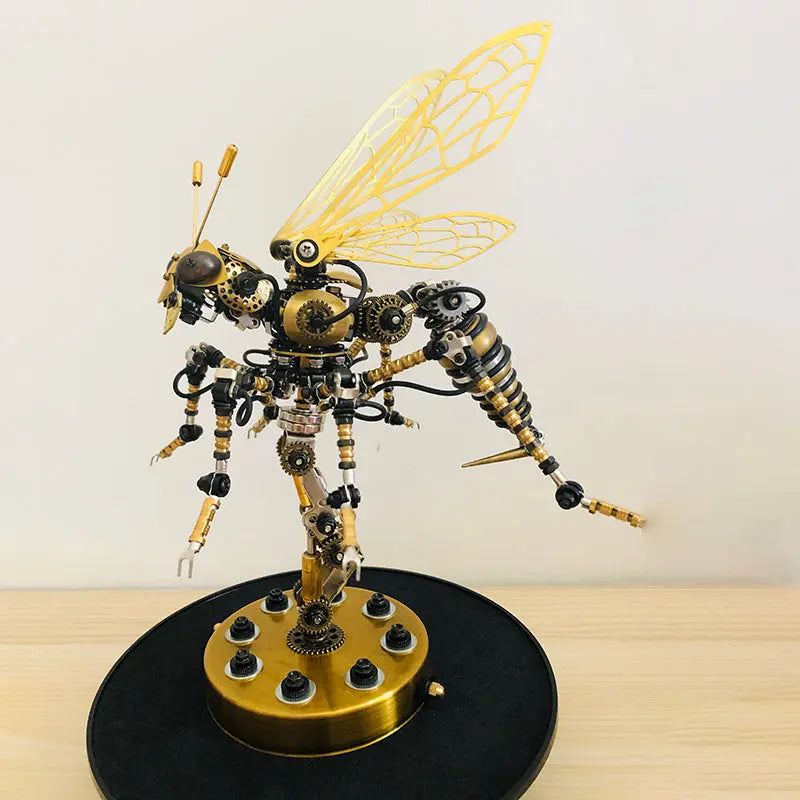 3D Metal DIY Mechanical Wasp Insects Puzzle Model Kit Assembly Jigsaw Crafts metalkitor