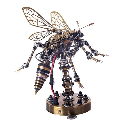 3D Metal DIY Mechanical Wasp Insects Puzzle Model Kit Assembly Jigsaw Crafts metalkitor