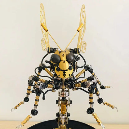 3D Metal DIY Mechanical Wasp Insects Puzzle Model Kit Assembly Jigsaw Crafts metalkitor