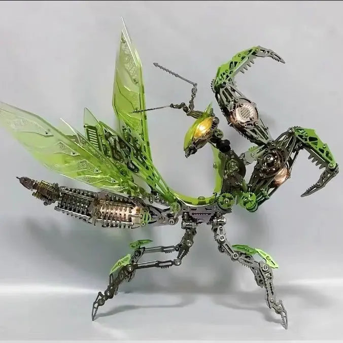 3D Metal Mechanical Mantis 1200PCS Puzzle Model Kit Insect Series MISS IRON