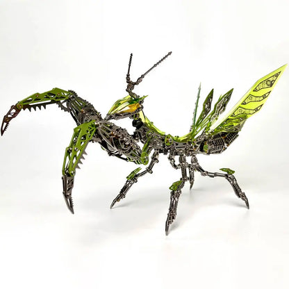 3D Metal Mechanical Mantis 1200PCS Puzzle Model Kit Insect Series MISS IRON