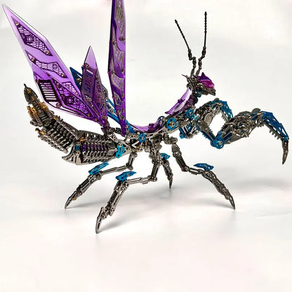 3D Metal Mechanical Mantis 1200PCS Puzzle Model Kit Insect Series MISS IRON