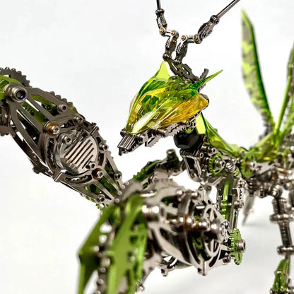 3D Metal Mechanical Mantis 1200PCS Puzzle Model Kit Insect Series MISS IRON