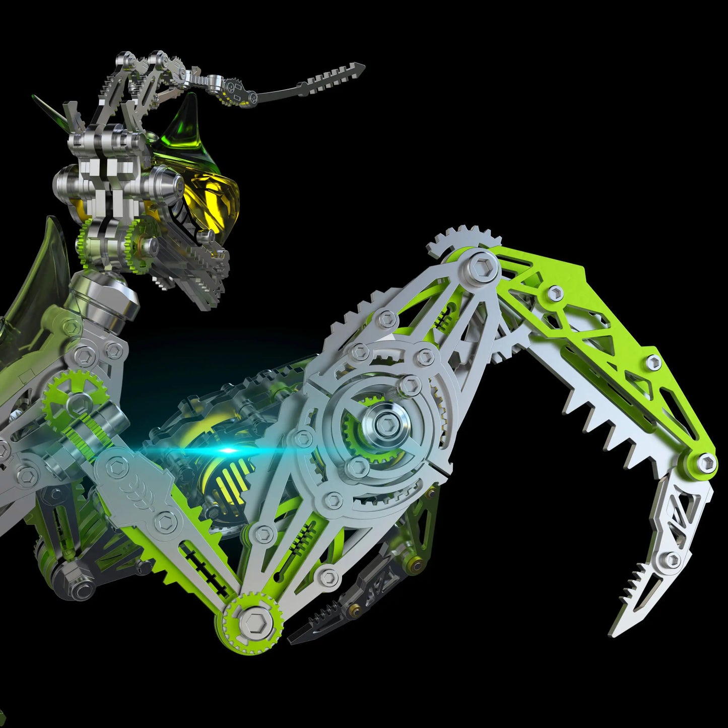 3D Metal Mechanical Mantis 1200PCS Puzzle Model Kit Insect Series MISS IRON