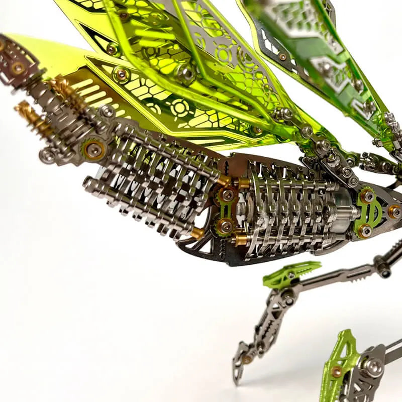 3D Metal Mechanical Mantis 1200PCS Puzzle Model Kit Insect Series MISS IRON