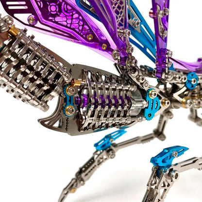 3D Metal Mechanical Mantis 1200PCS Puzzle Model Kit Insect Series MISS IRON