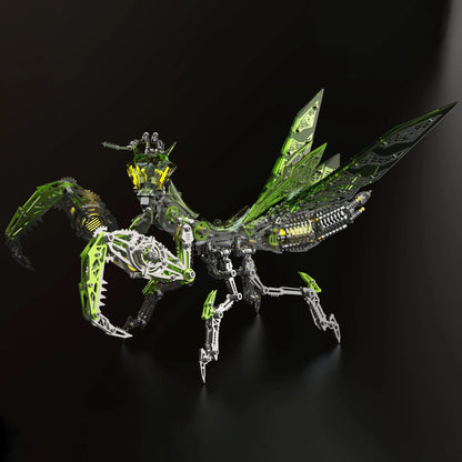 3D Metal Mechanical Mantis 1200PCS Puzzle Model Kit Insect Series MISS IRON