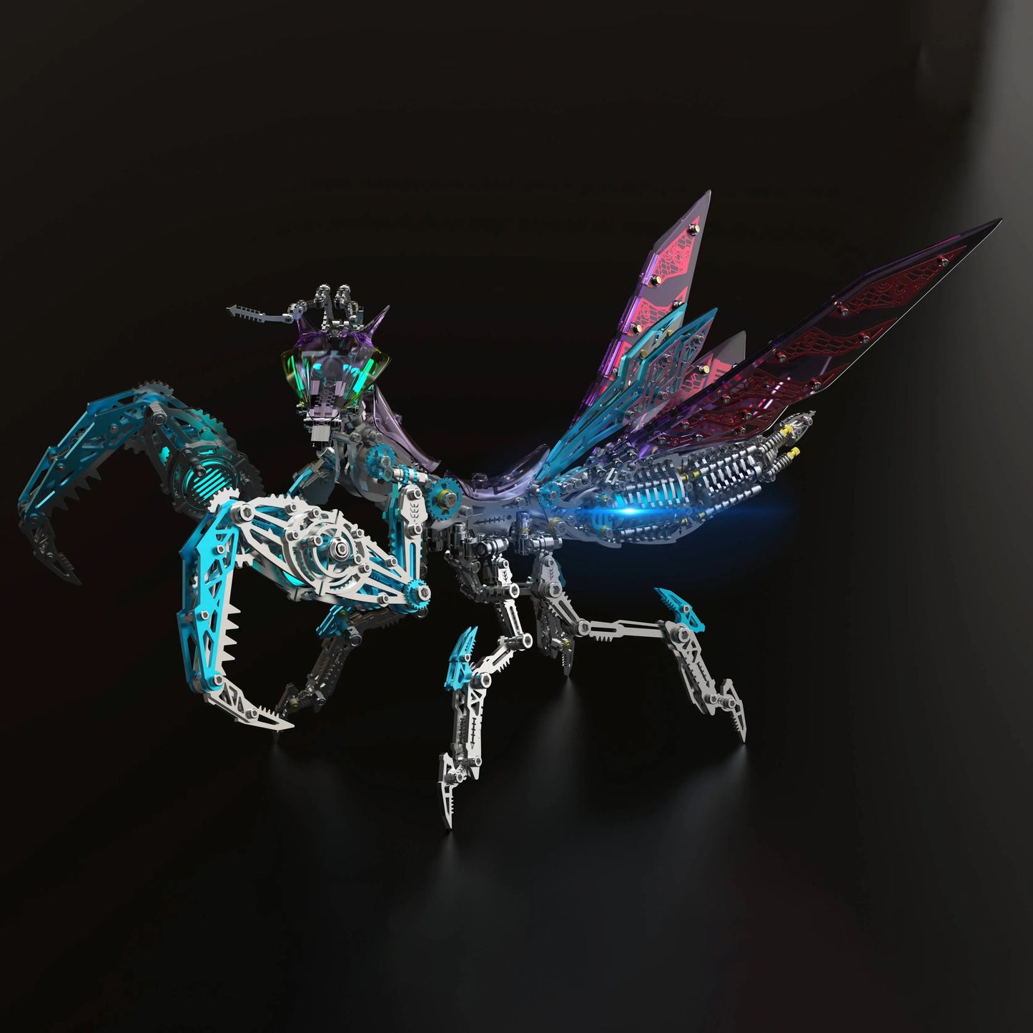 3D Metal Mechanical Mantis 1200PCS Puzzle Model Kit Insect Series MISS IRON