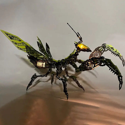 3D Metal Mechanical Mantis 1200PCS Puzzle Model Kit Insect Series MISS IRON