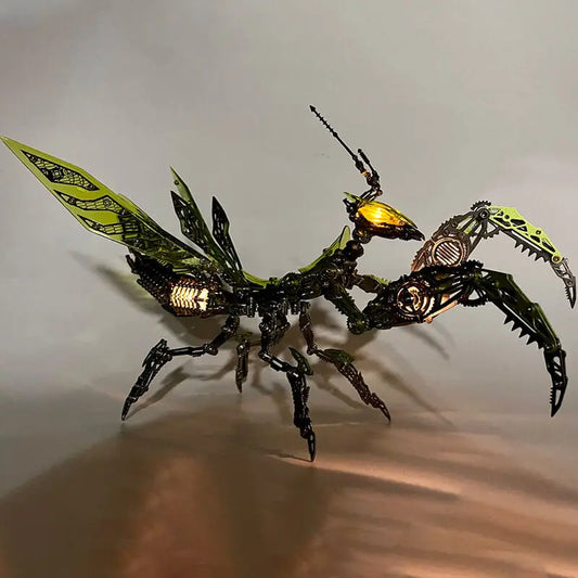 3D Metal Mechanical Mantis 1200PCS Puzzle Model Kit Insect Series MISS IRON
