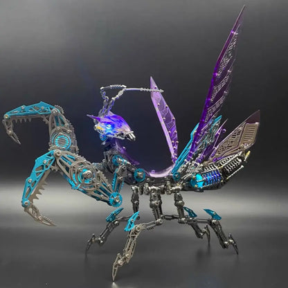 3D Metal Mechanical Mantis 1200PCS Puzzle Model Kit Insect Series MISS IRON