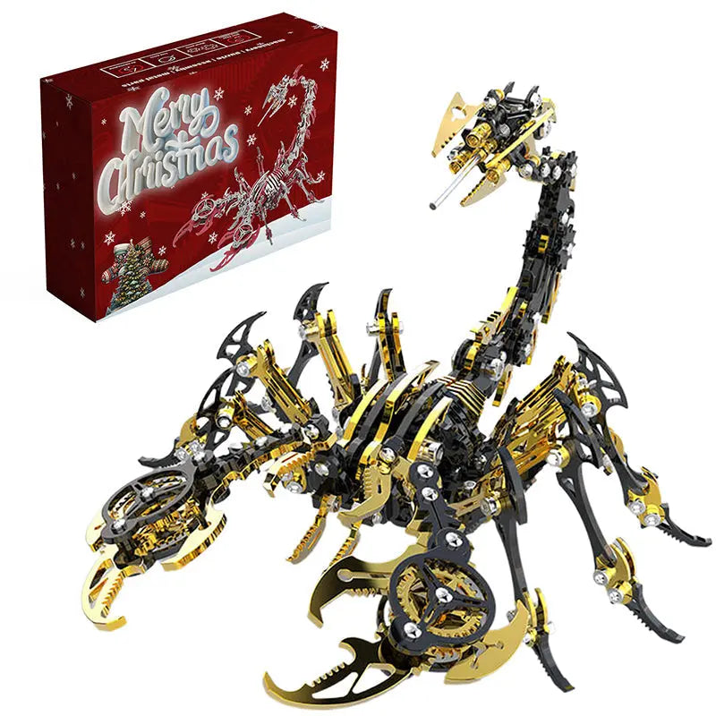3D Scorpion Black Gold Metal puzzle Model Colorful Kit MISS IRON