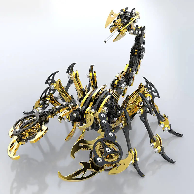 3D Scorpion Black Gold Metal puzzle Model Colorful Kit MISS IRON
