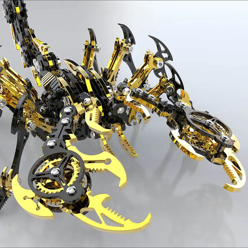 3D Scorpion Black Gold Metal puzzle Model Colorful Kit MISS IRON