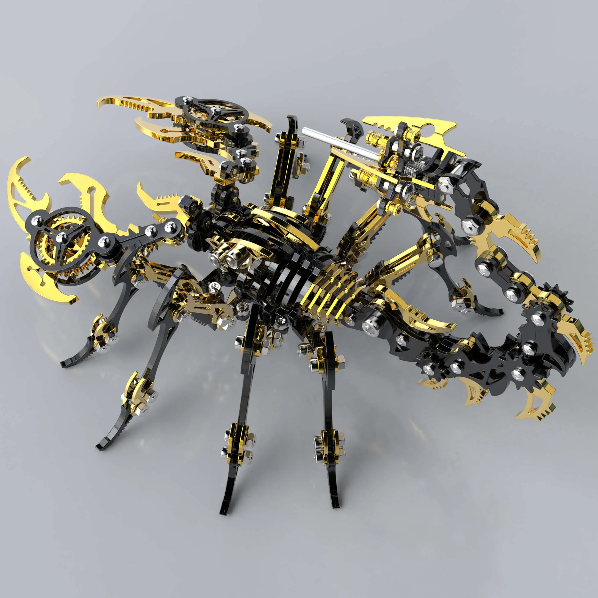 3D Scorpion Black Gold Metal puzzle Model Colorful Kit MISS IRON