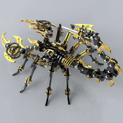 3D Scorpion Black Gold Metal puzzle Model Colorful Kit MISS IRON