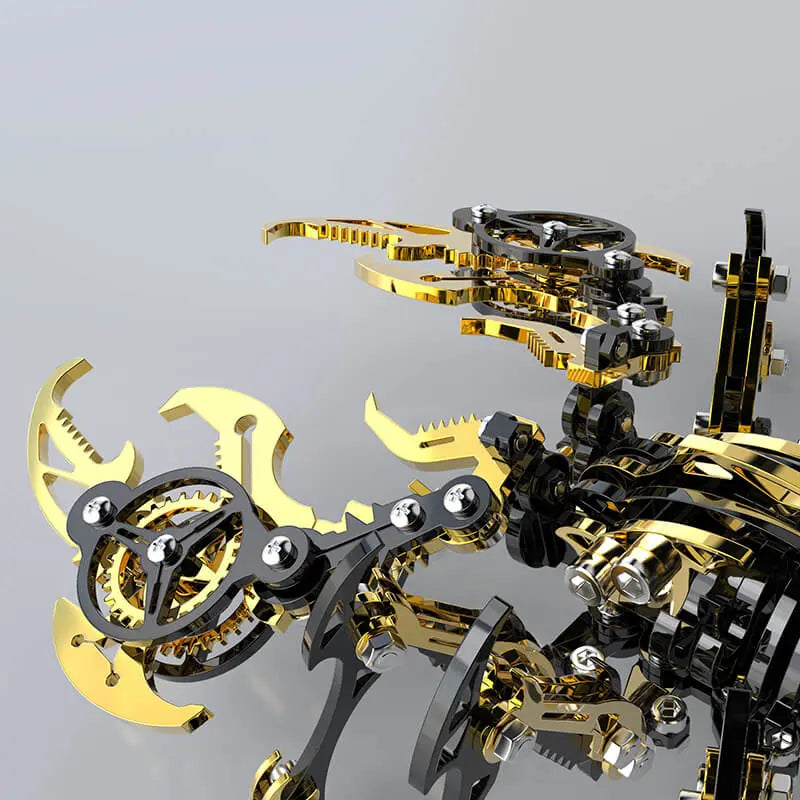 3D Scorpion Black Gold Metal puzzle Model Colorful Kit MISS IRON