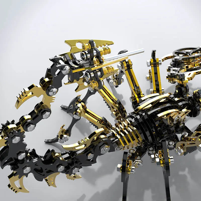 3D Scorpion Black Gold Metal puzzle Model Colorful Kit MISS IRON