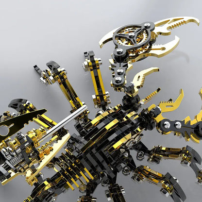 3D Scorpion Black Gold Metal puzzle Model Colorful Kit MISS IRON