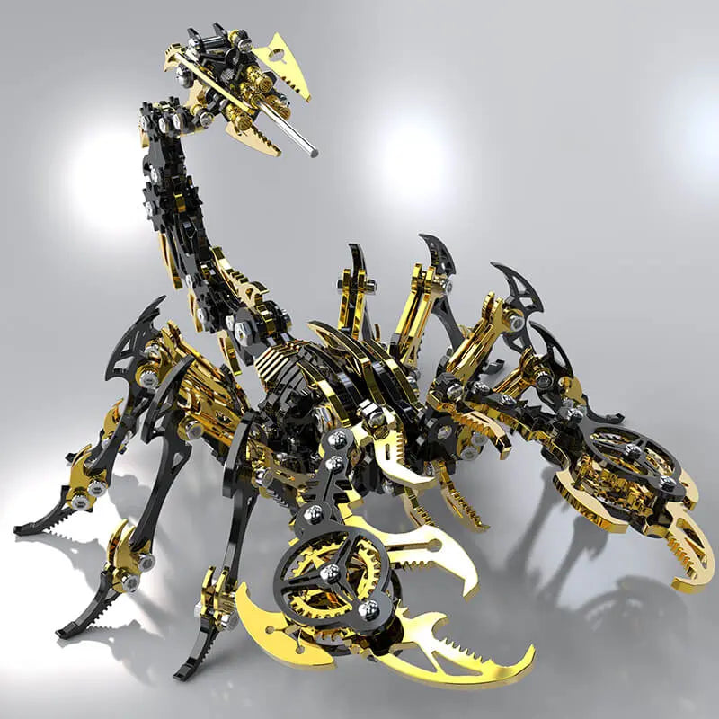 3D Scorpion Black Gold Metal puzzle Model Colorful Kit MISS IRON
