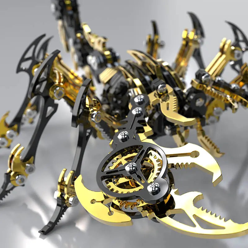 3D Scorpion Black Gold Metal puzzle Model Colorful Kit MISS IRON