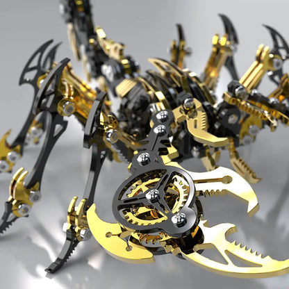 3D Scorpion Black Gold Metal puzzle Model Colorful Kit MISS IRON