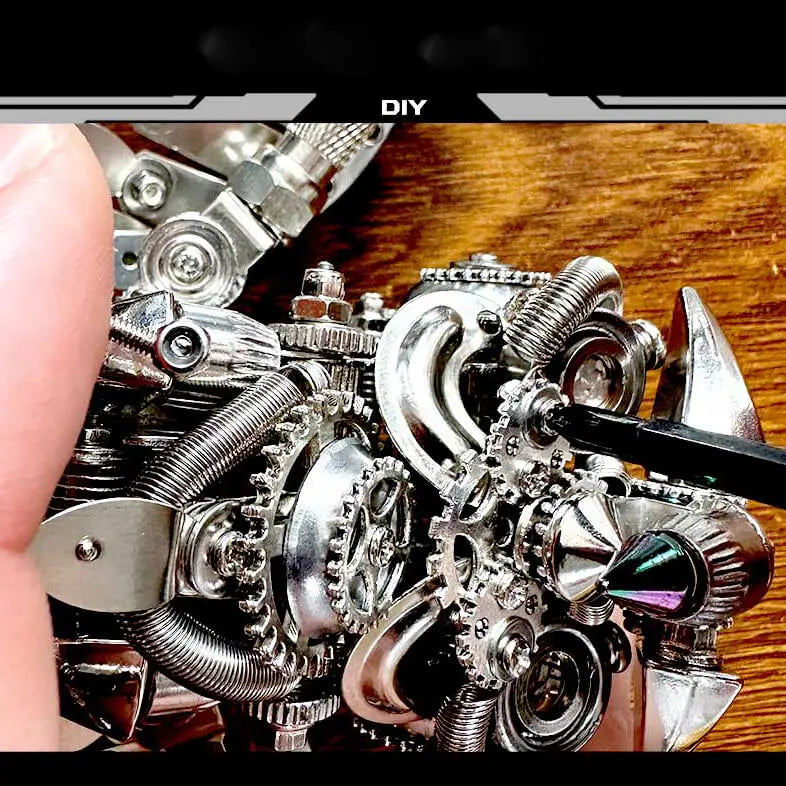 Owl Steampunk 3D Metal Puzzle Kit Animal Series for Adults metalkitor