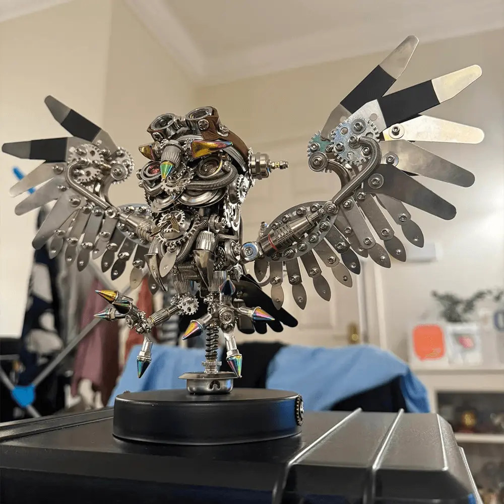 Owl Steampunk 3D Metal Puzzle Kit Animal Series for Adults metalkitor