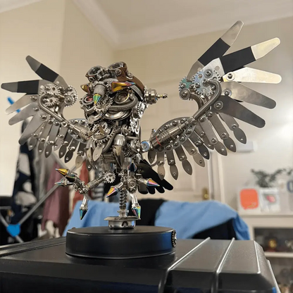 Owl Steampunk 3D Metal Puzzle Kit Animal Series for Adults metalkitor