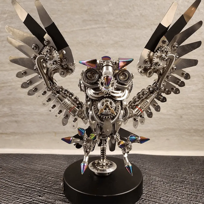 Owl Steampunk 3D Metal Puzzle Kit Animal Series for Adults metalkitor