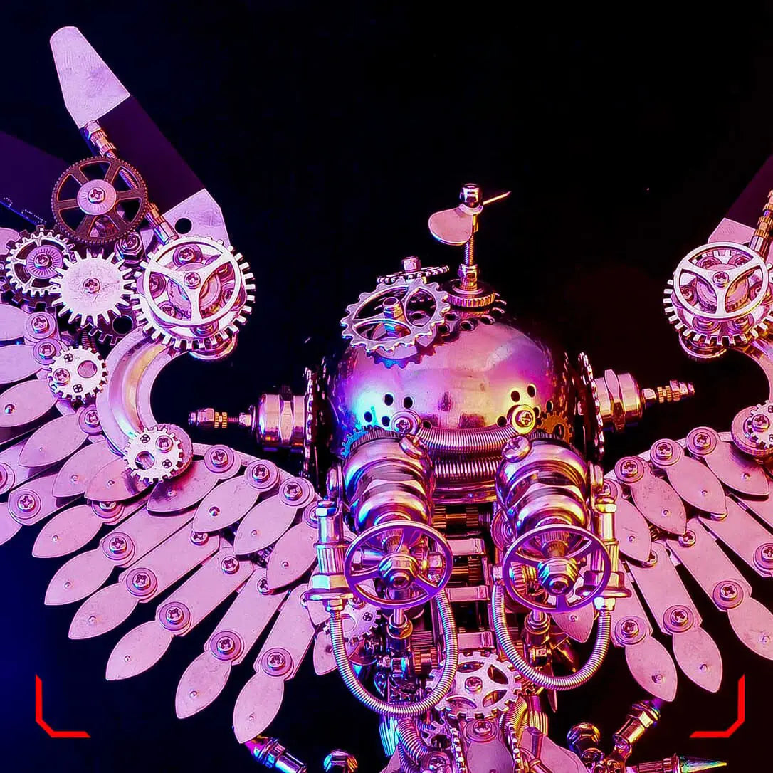 Owl Steampunk 3D Metal Puzzle Kit Animal Series for Adults metalkitor