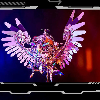 Owl Steampunk 3D Metal Puzzle Kit Animal Series for Adults metalkitor