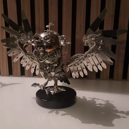 Owl Steampunk 3D Metal Puzzle Kit Animal Series for Adults metalkitor