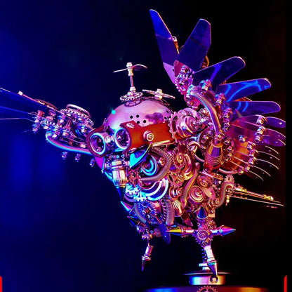 Owl Steampunk 3D Metal Puzzle Kit Animal Series for Adults metalkitor