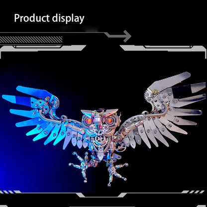 Owl Steampunk 3D Metal Puzzle Kit Animal Series for Adults metalkitor