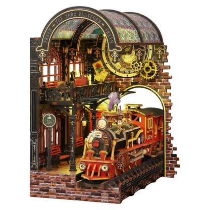 Ugeargeek Steampunk Train Station Book Nook Ugeargeek
