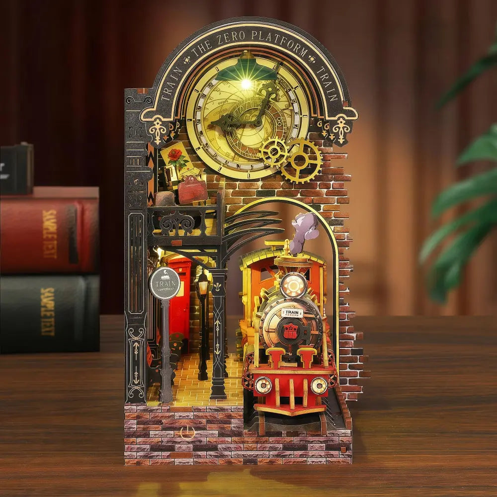 Ugeargeek Steampunk Train Station Book Nook Ugeargeek