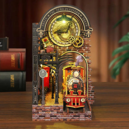 Ugeargeek Steampunk Train Station Book Nook Ugeargeek