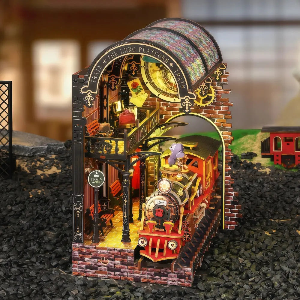 Ugeargeek Steampunk Train Station Book Nook Ugeargeek