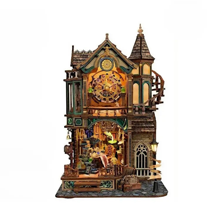 Rokrgeek Magic Clock Tower DIY Miniature Kit Rokrgeek