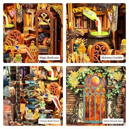 Rokrgeek Magic Clock Tower DIY Miniature Kit Rokrgeek