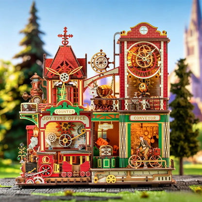 Rokrgeek Joey Time Post Office 3D Wooden Puzzle Rokrgeek