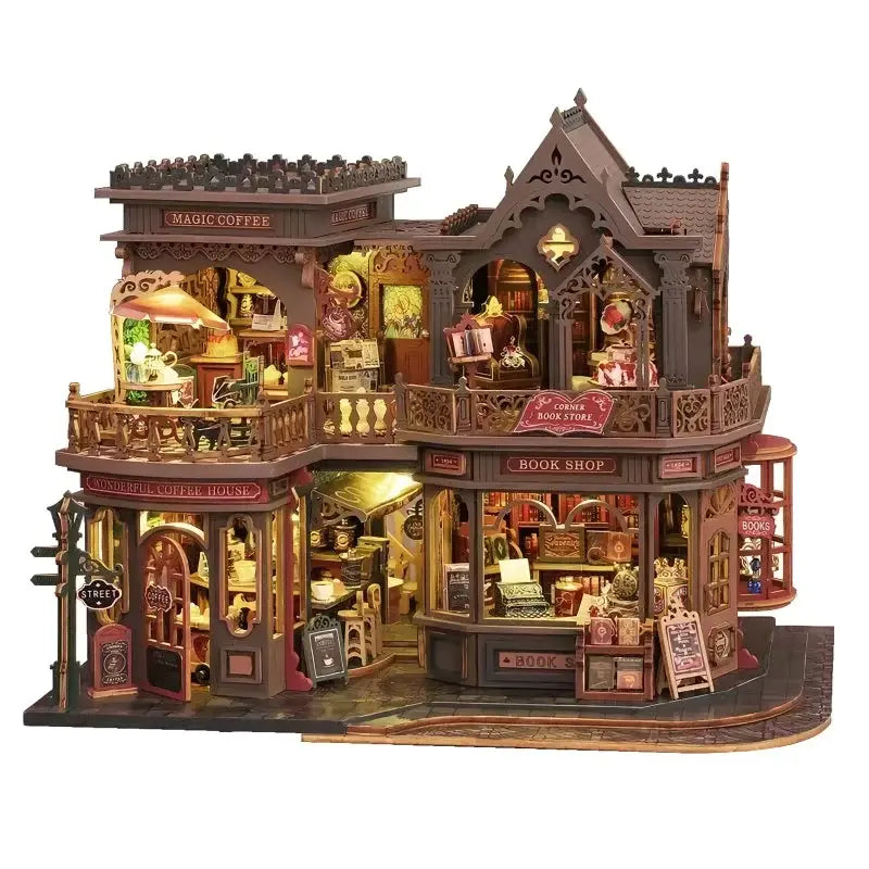 Rokrgeek Letter Coffee DIY Miniature House Rokrgeek