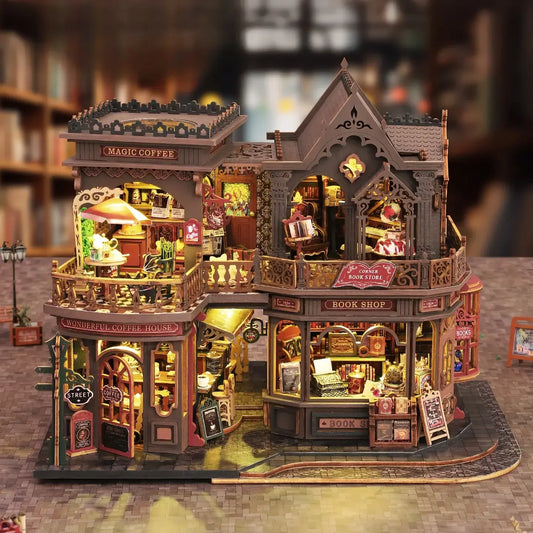 Rokrgeek Letter Coffee DIY Miniature House Rokrgeek