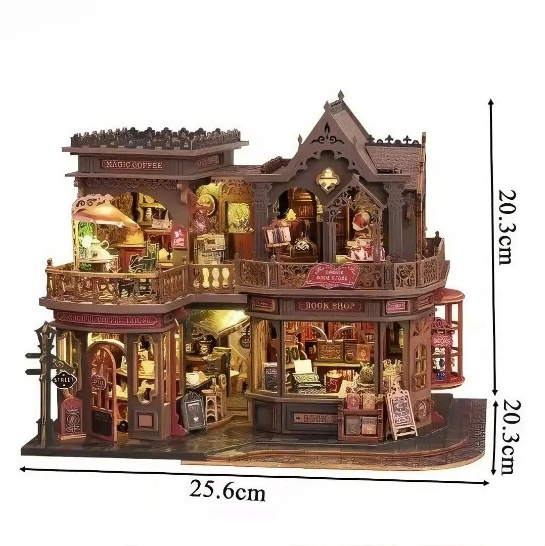 Rokrgeek Letter Coffee DIY Miniature House Rokrgeek