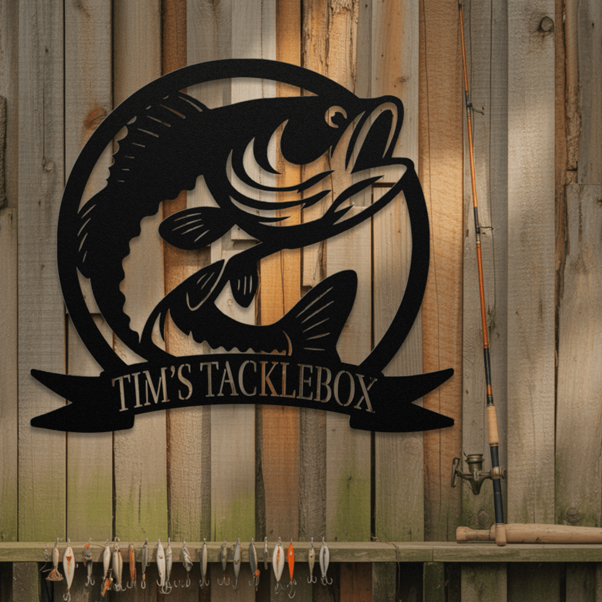 Bass Fish Metal Sign - MISSIRON