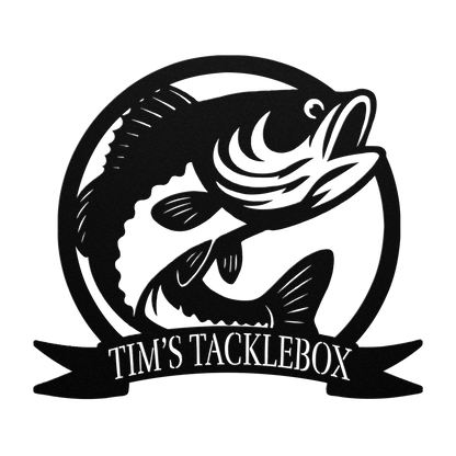 Bass Fish Metal Sign - MISSIRON